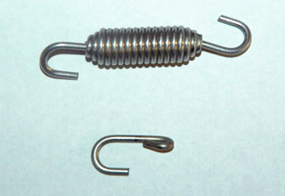 Conical Extension Spring with Swivel Hooks